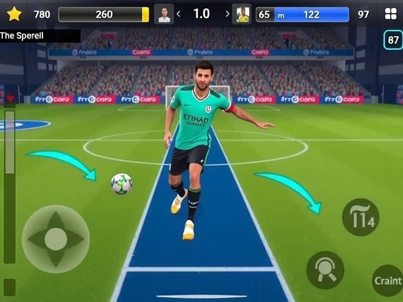 FIFA Mobile Gameplay showing skill moves